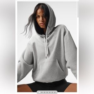 NWOT Alo Accolade Hoodie, Athletic Heathered Gray, Medium